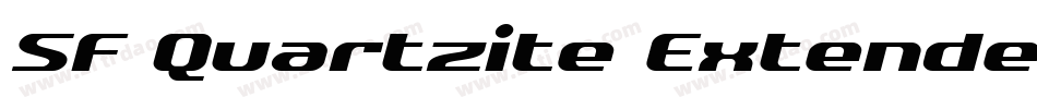 SF Quartzite Extended Italic字体转换